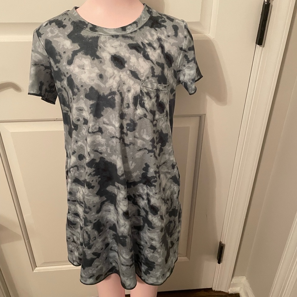 Girls tie-dyed dress with pocket